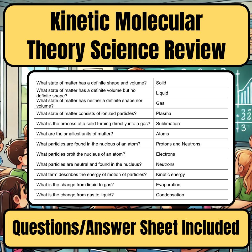 Kinetic Molecular Theory Jeopardy Science Review I0073