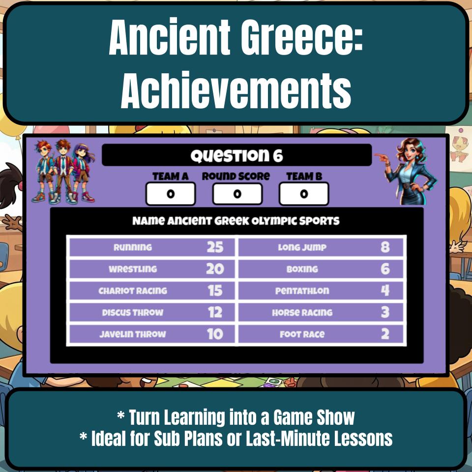 Ancient Greece: Achievements Review Feud CF0074