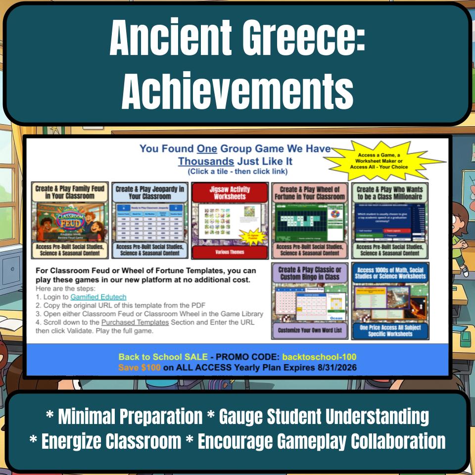 Ancient Greece: Achievements Review Feud CF0074