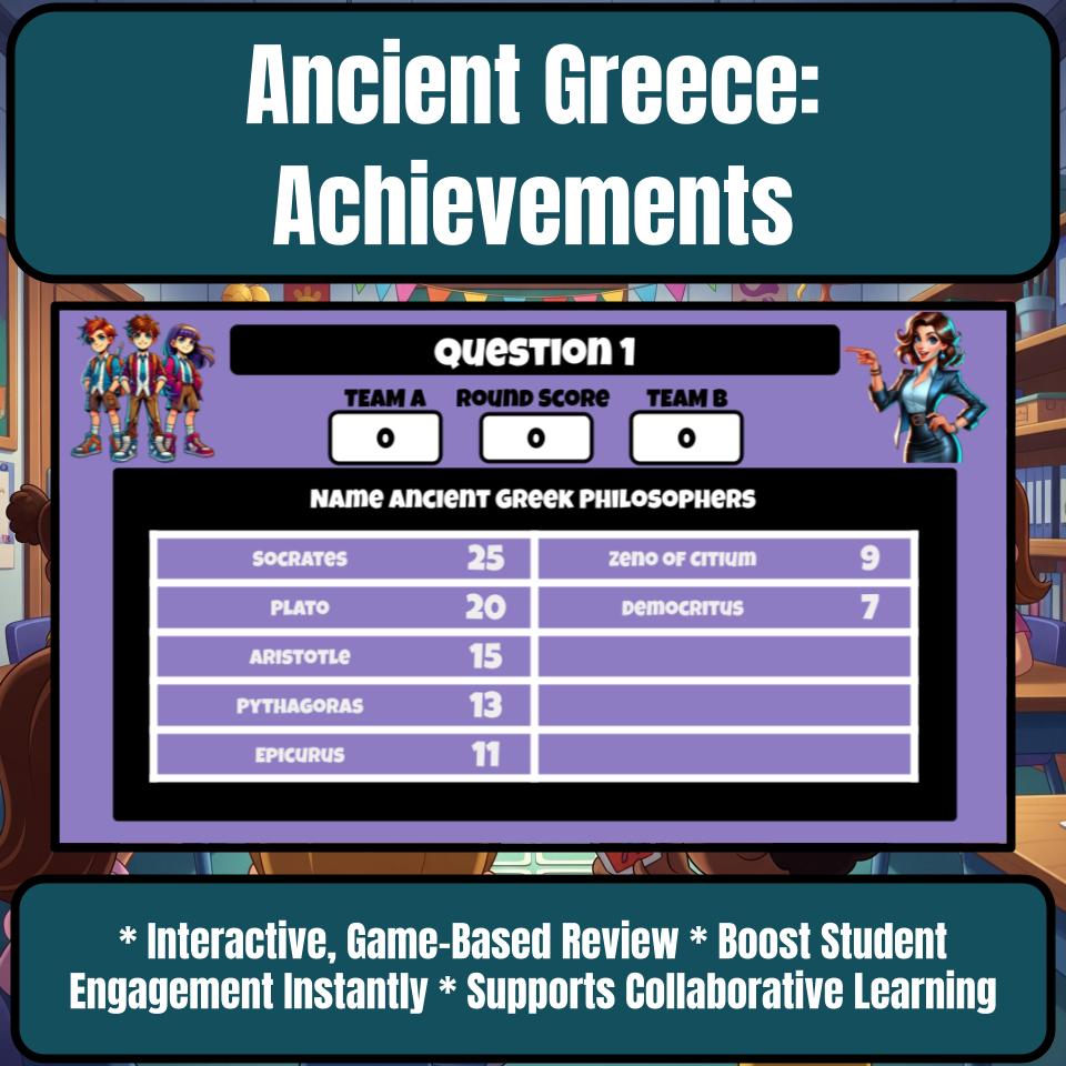 Ancient Greece: Achievements Review Feud CF0074