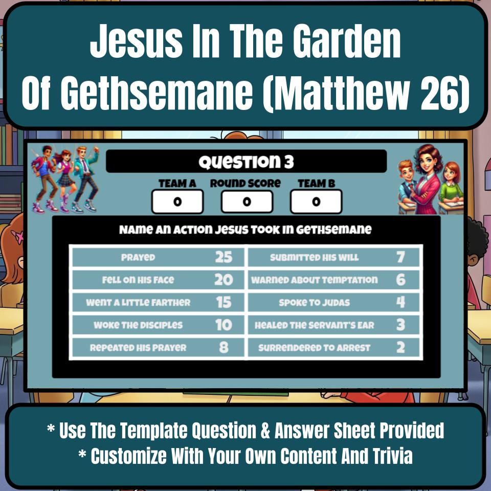 Jesus In The Garden Of Gethsemane (Matthew 26) Feud Review BF0074