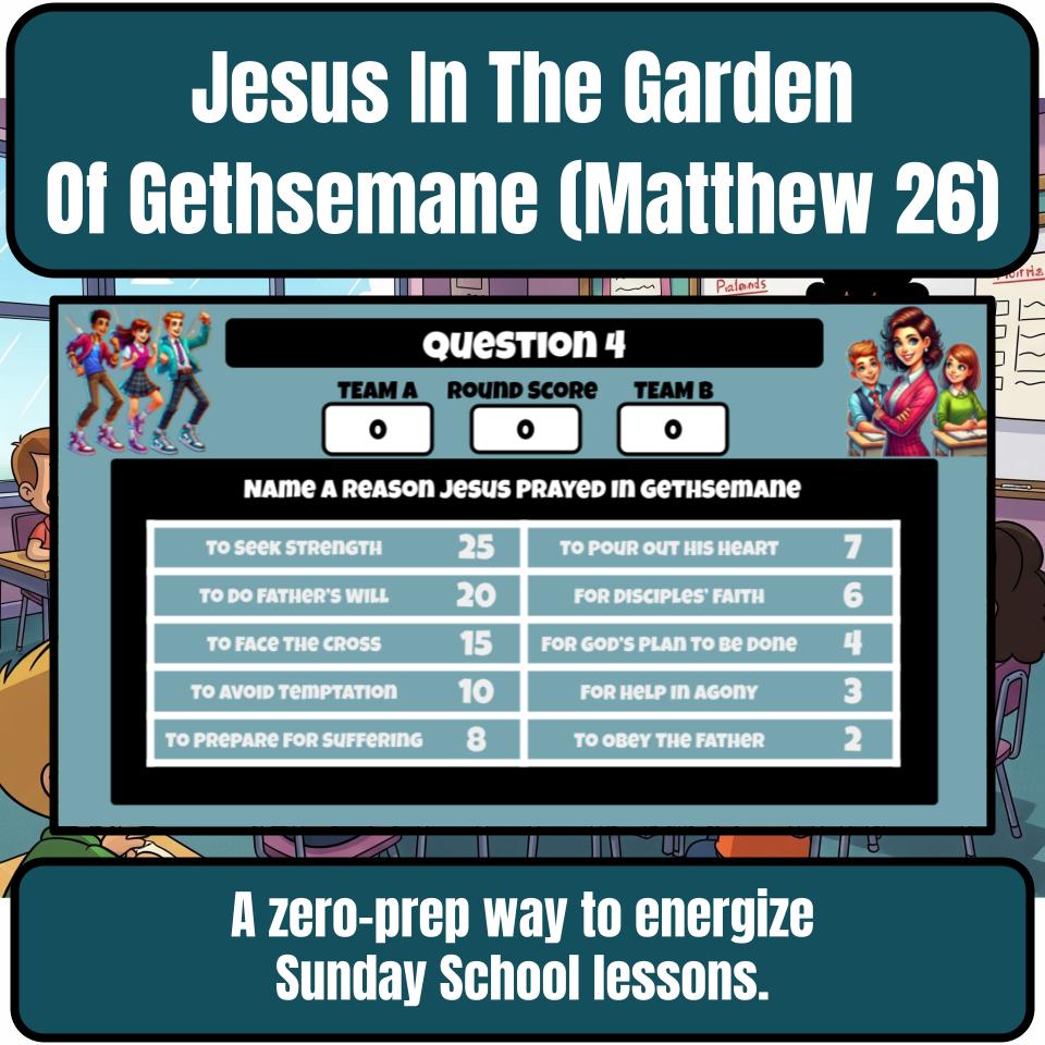 Jesus In The Garden Of Gethsemane (Matthew 26) Feud Review BF0074