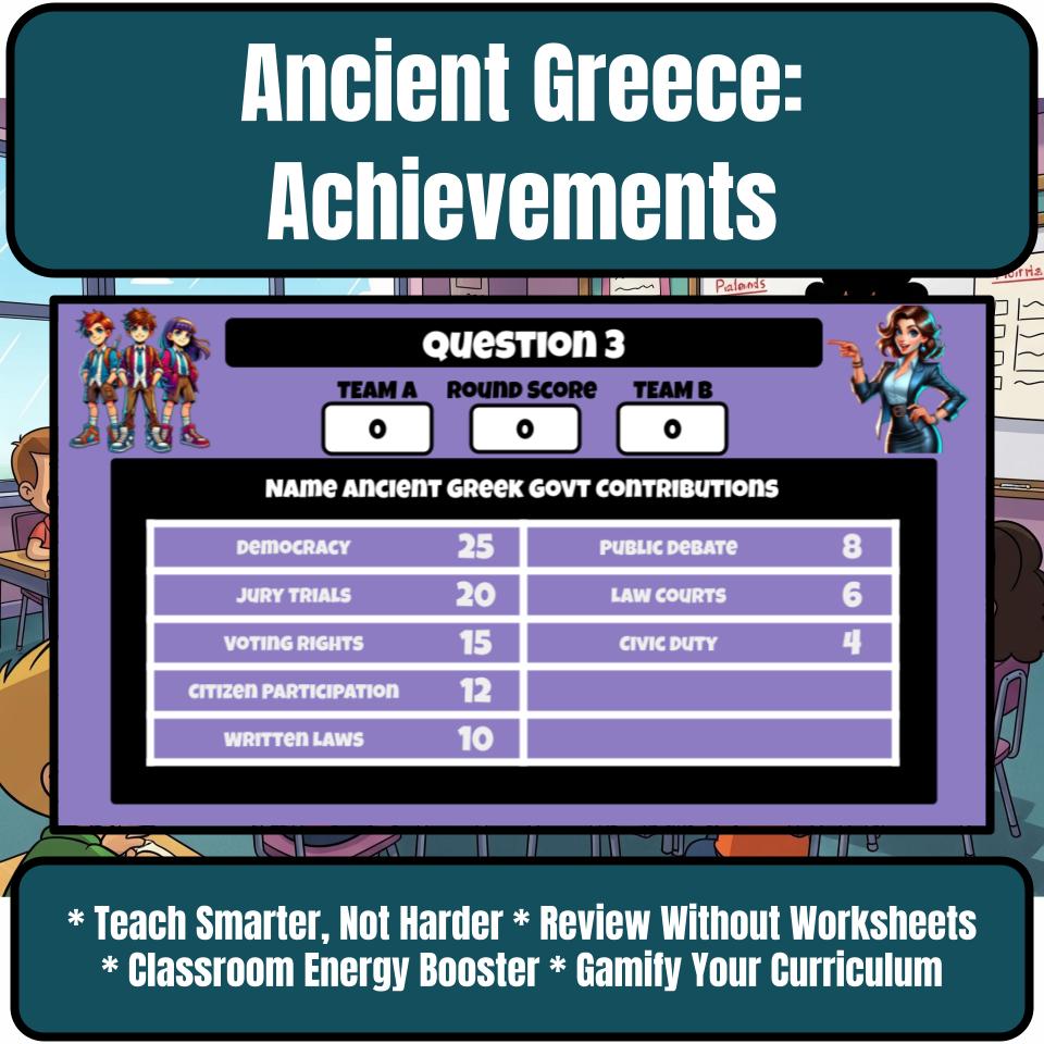 Ancient Greece: Achievements Review Feud CF0074