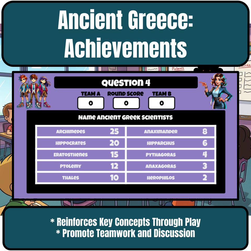Ancient Greece: Achievements Review Feud CF0074