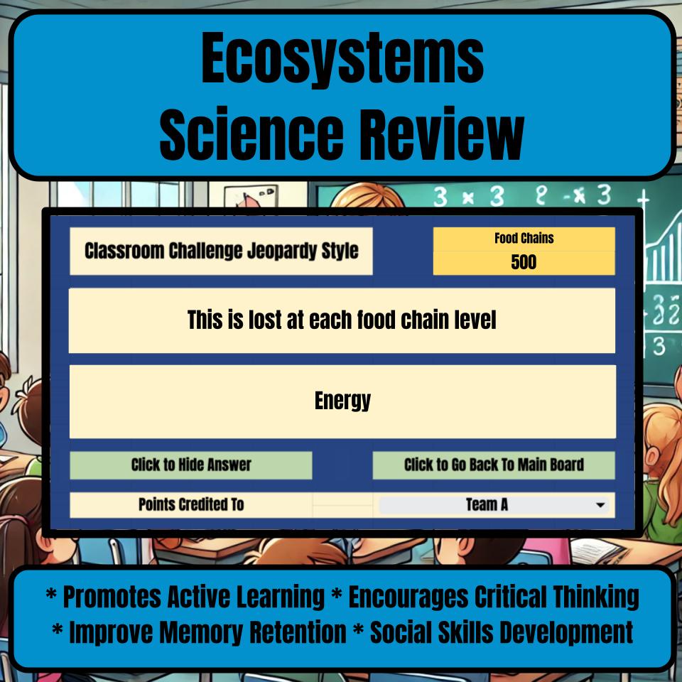 Ecosystems Jeopardy Science Review I0075