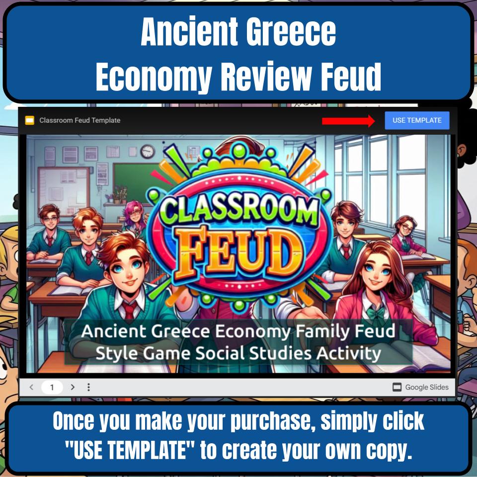 Ancient Greece Economy Family Feud Style Game Social Studies Activity CF0076
