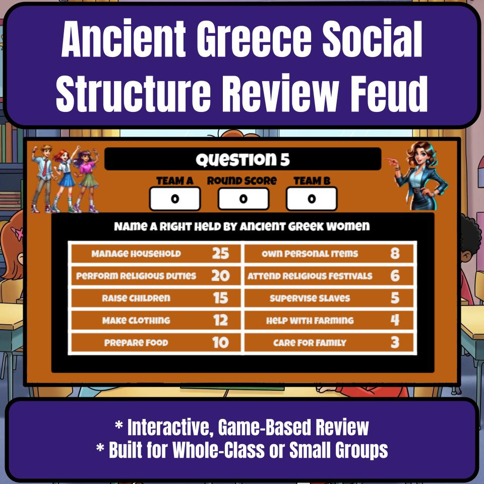 Ancient Greece Social Structure Review Feud CF0077