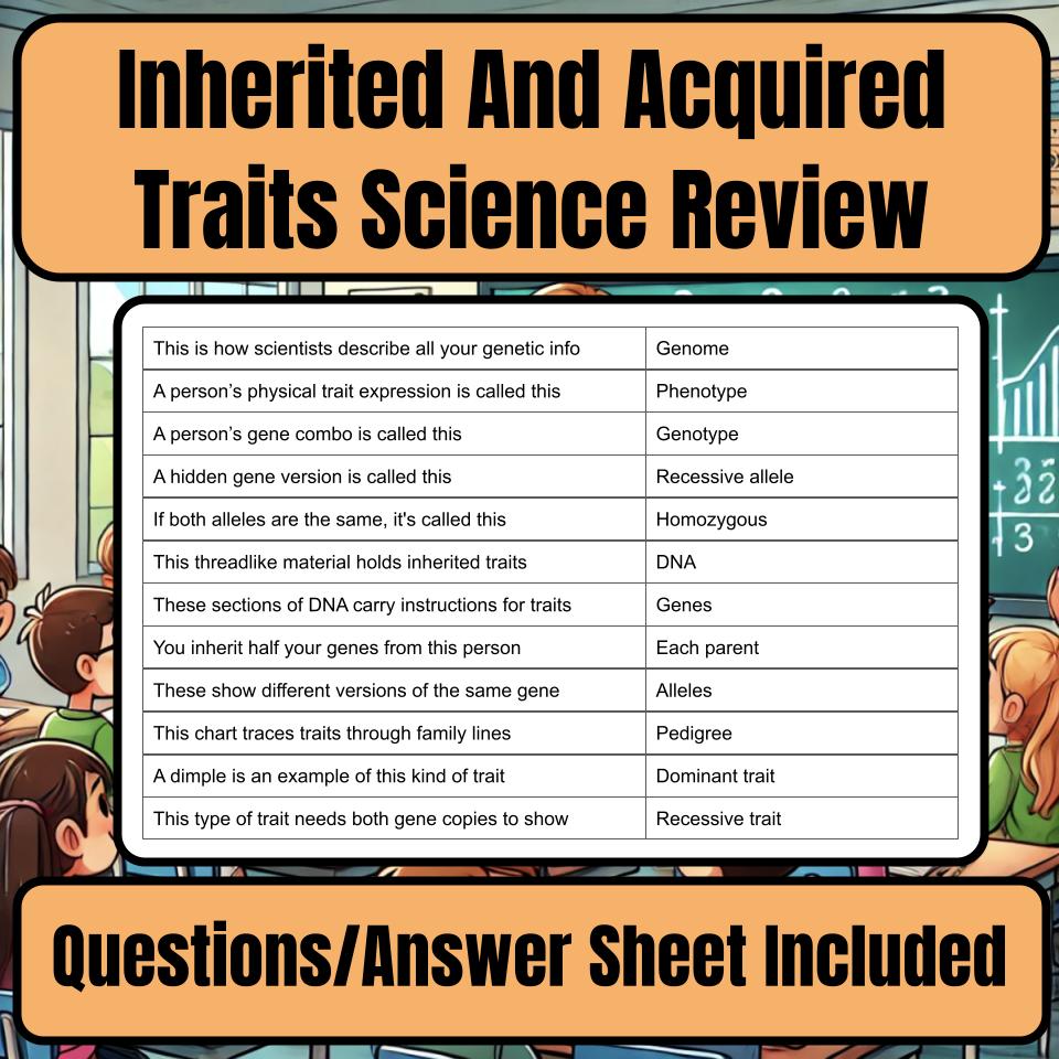 Inherited And Acquired Traits Jeopardy Science Review I0077