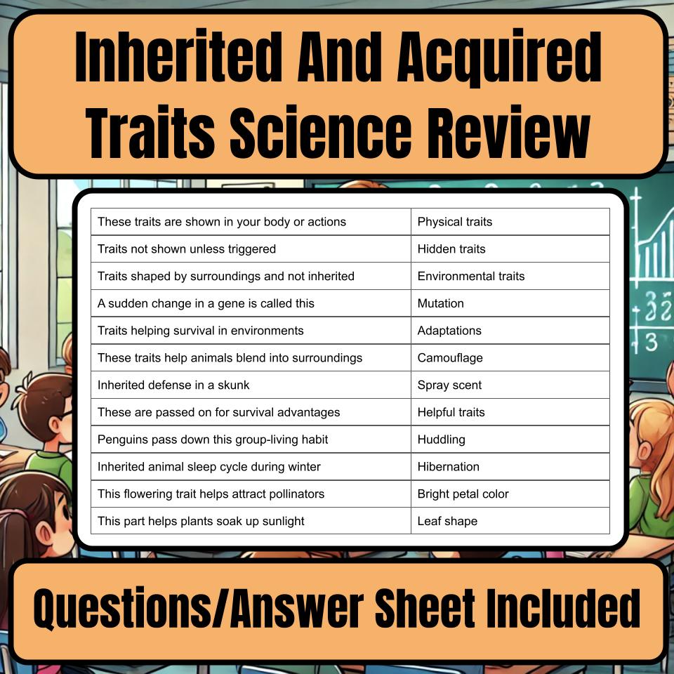 Inherited And Acquired Traits Jeopardy Science Review I0077