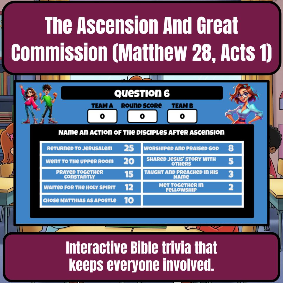 The Ascension And Great Commission (Matthew 28, Acts 1) Feud Review BF0078