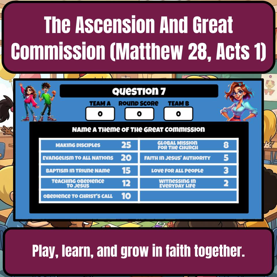 The Ascension And Great Commission (Matthew 28, Acts 1) Feud Review BF0078