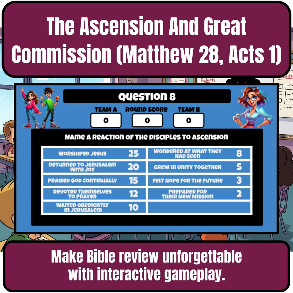 The Ascension And Great Commission (Matthew 28, Acts 1) Feud Review BF0078