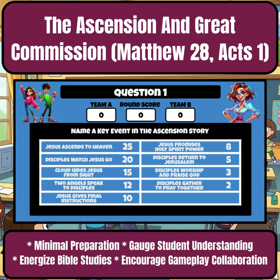 The Ascension And Great Commission (Matthew 28, Acts 1) Feud Review BF0078