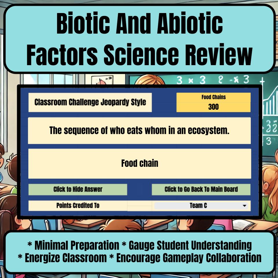 Biotic And Abiotic Factors Jeopardy Science Review I0078