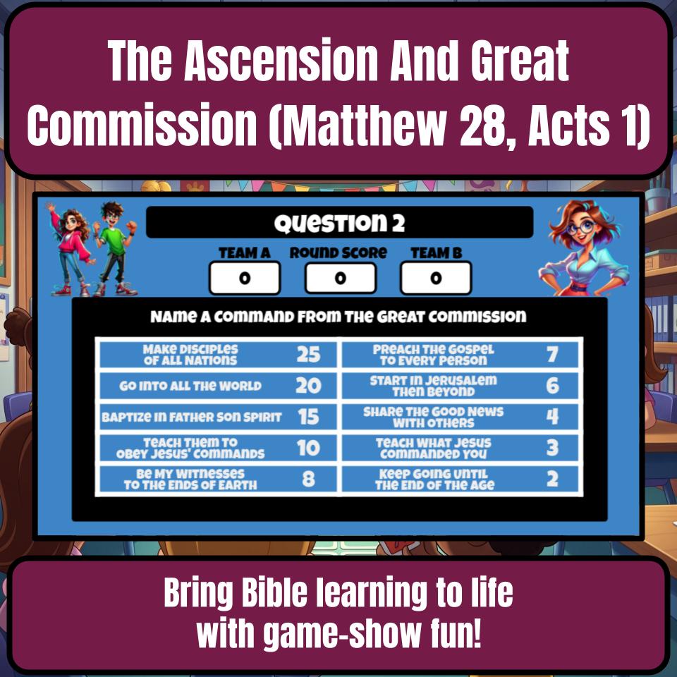 The Ascension And Great Commission (Matthew 28, Acts 1) Feud Review BF0078