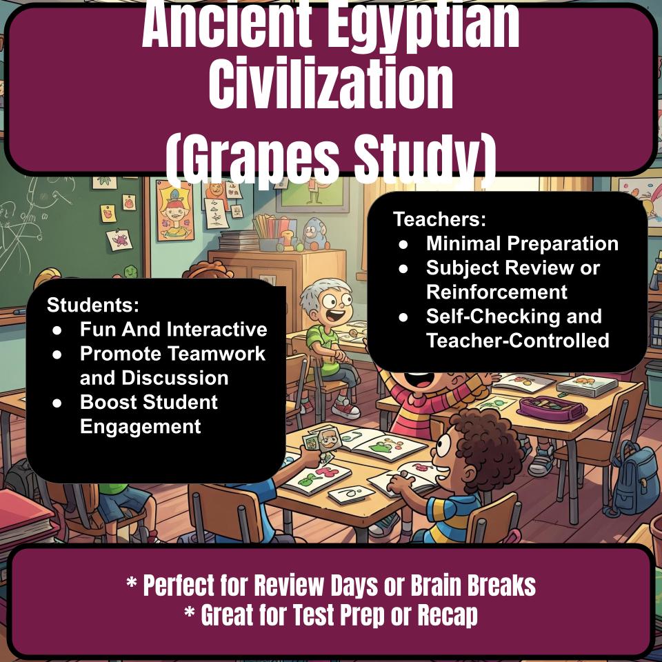 Ancient Egyptian Civilization (Grapes Study) Review Feud CF0078