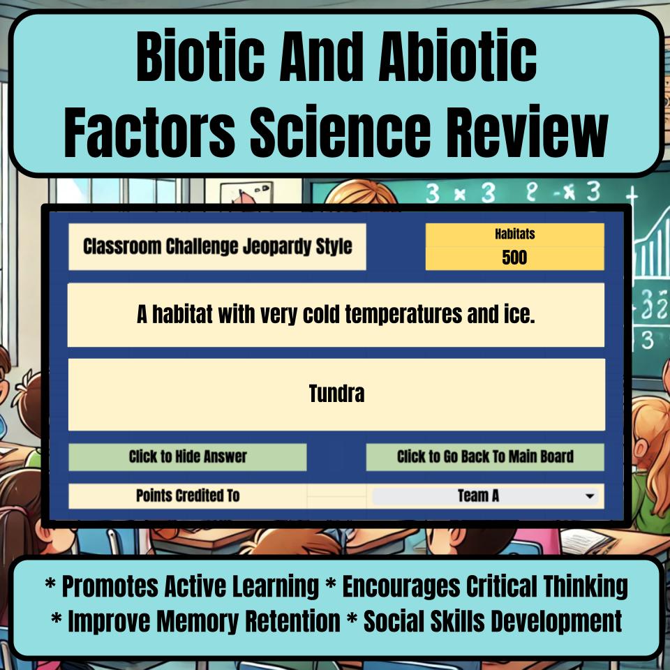 Biotic And Abiotic Factors Jeopardy Science Review I0078