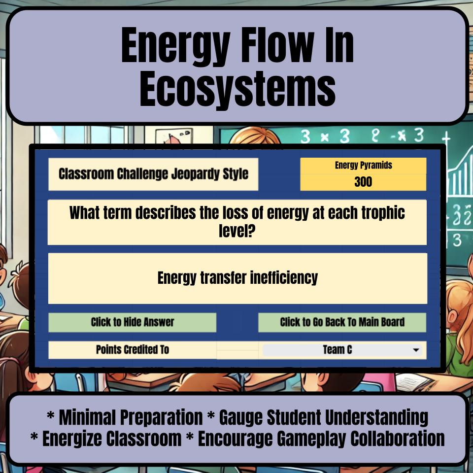Energy Flow In Ecosystems Jeopardy Science Review I0079