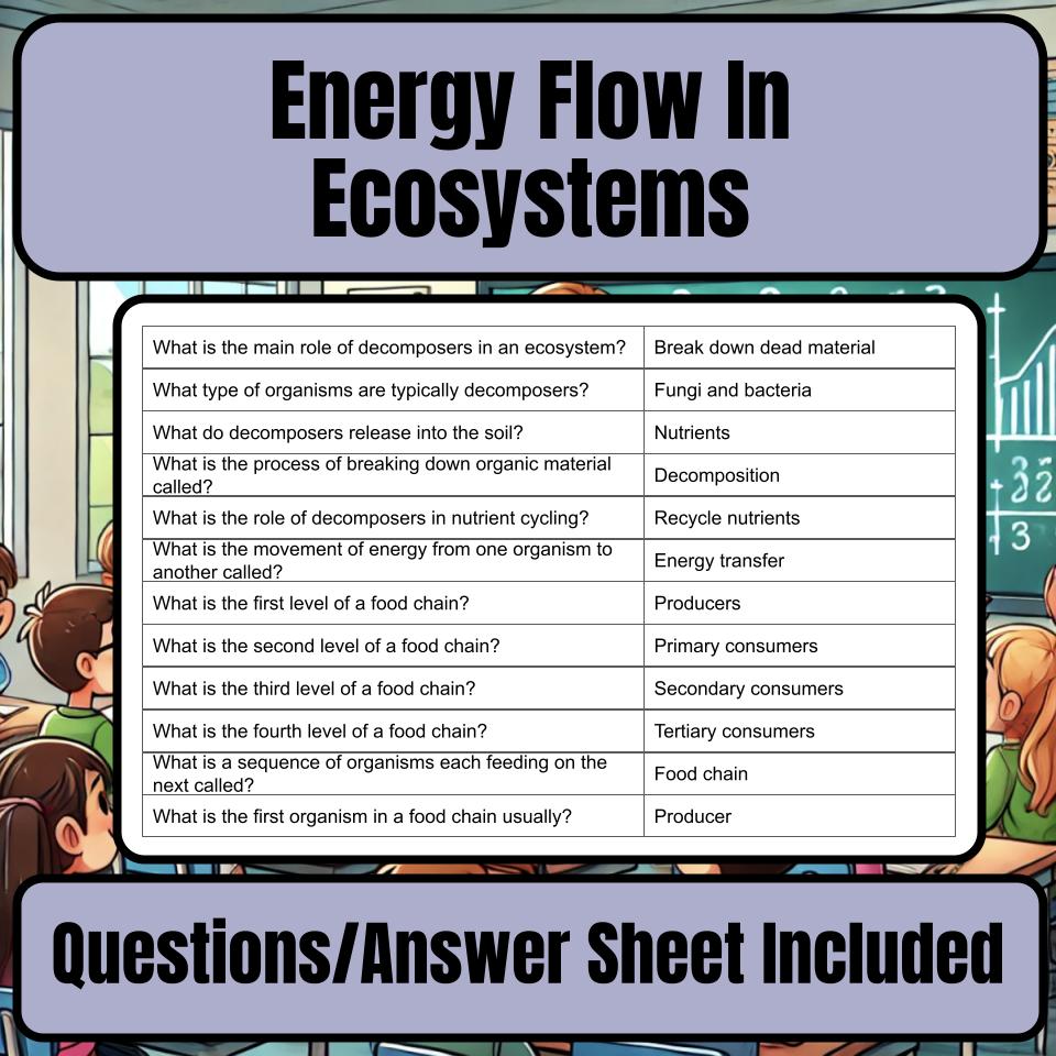 Energy Flow In Ecosystems Jeopardy Science Review I0079