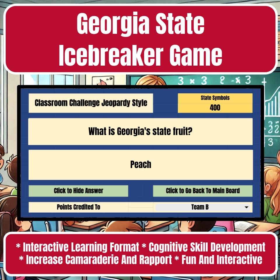 State of Georgia Jeopardy Game I0008