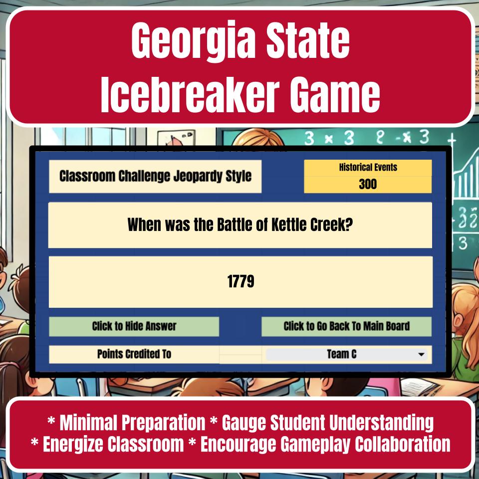State of Georgia Jeopardy Game I0008