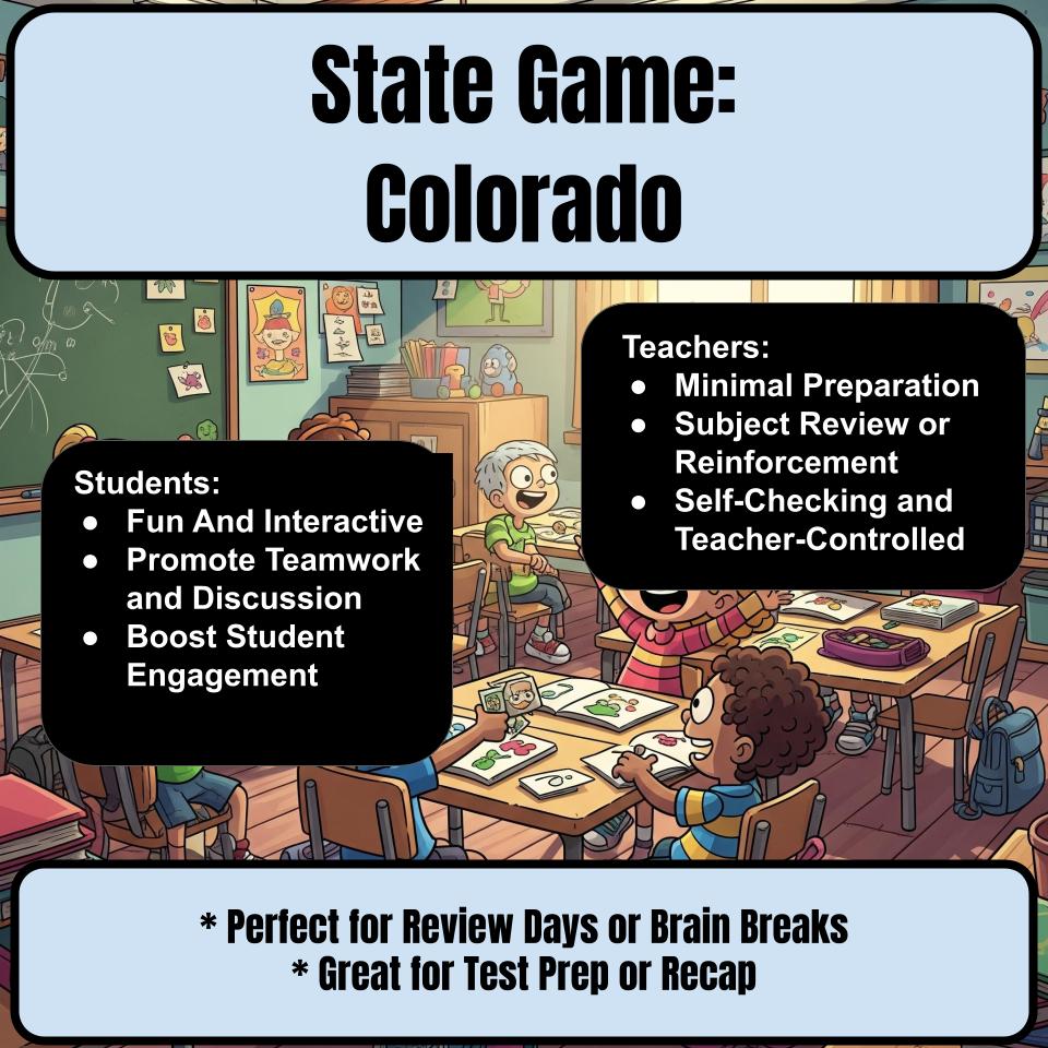 Colorado Social Studies Family Feud Review Game CF0008
