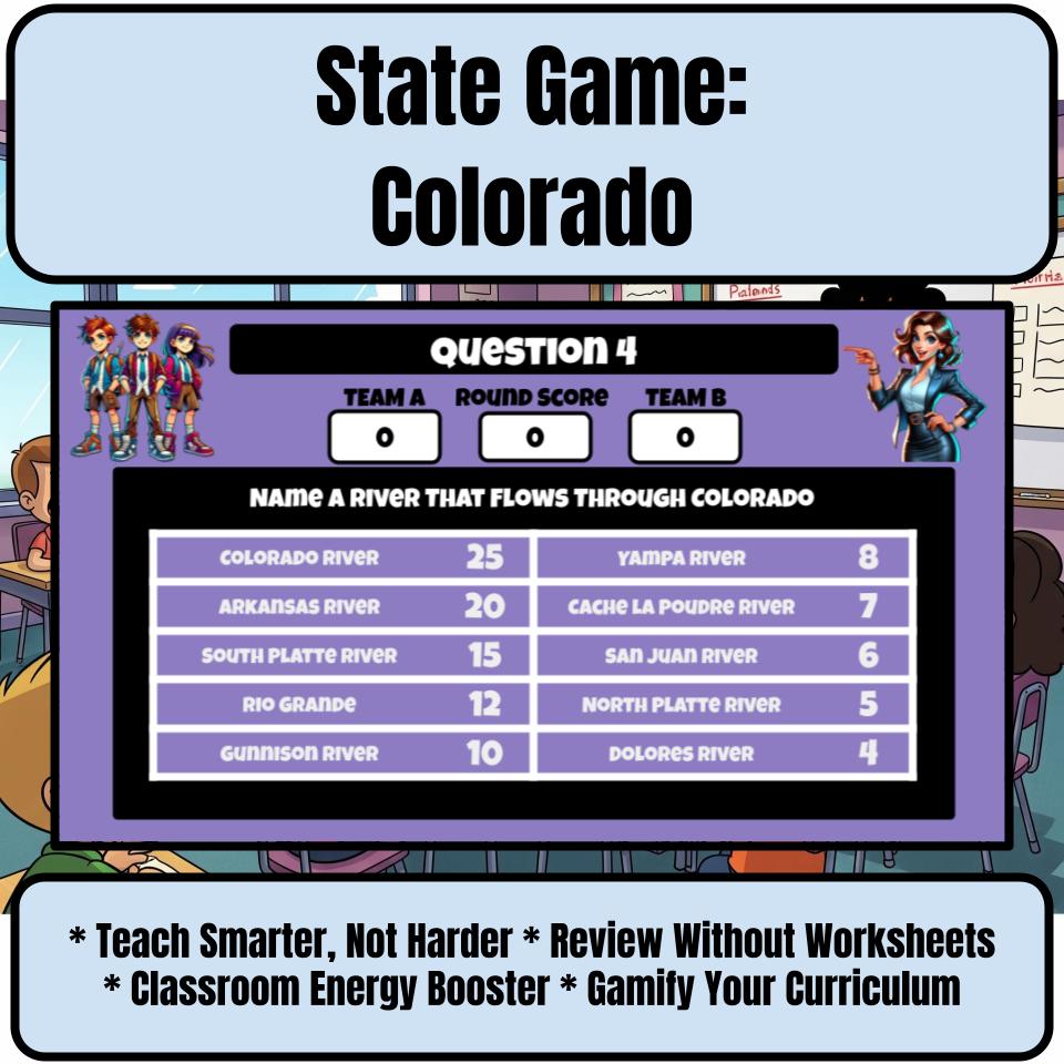 Colorado Social Studies Family Feud Review Game CF0008