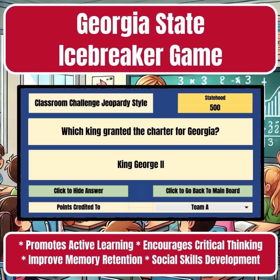 State of Georgia Jeopardy Game I0008