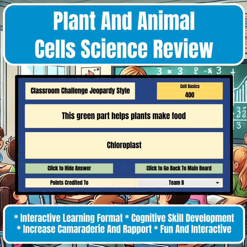 Plant And Animal Cells Jeopardy Science Review I0083