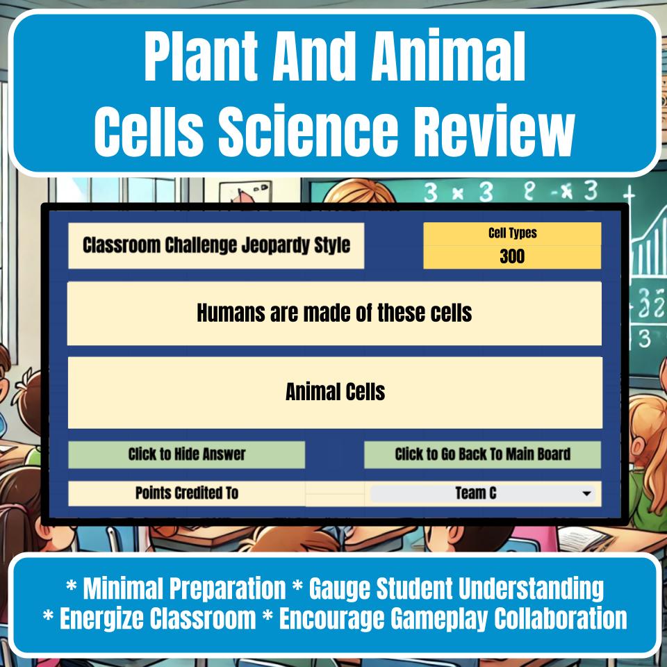 Plant And Animal Cells Jeopardy Science Review I0083