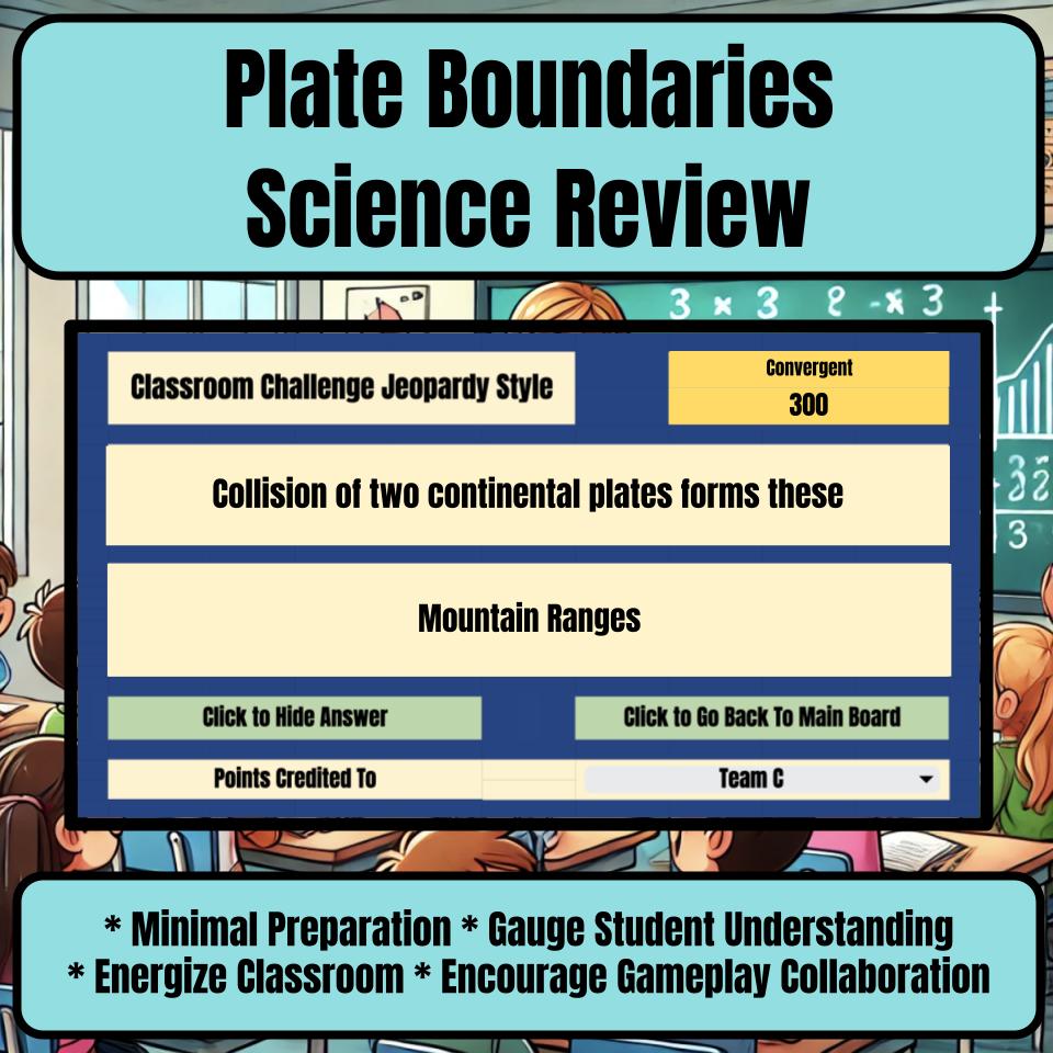 Plate Boundaries Jeopardy Science Review I0085