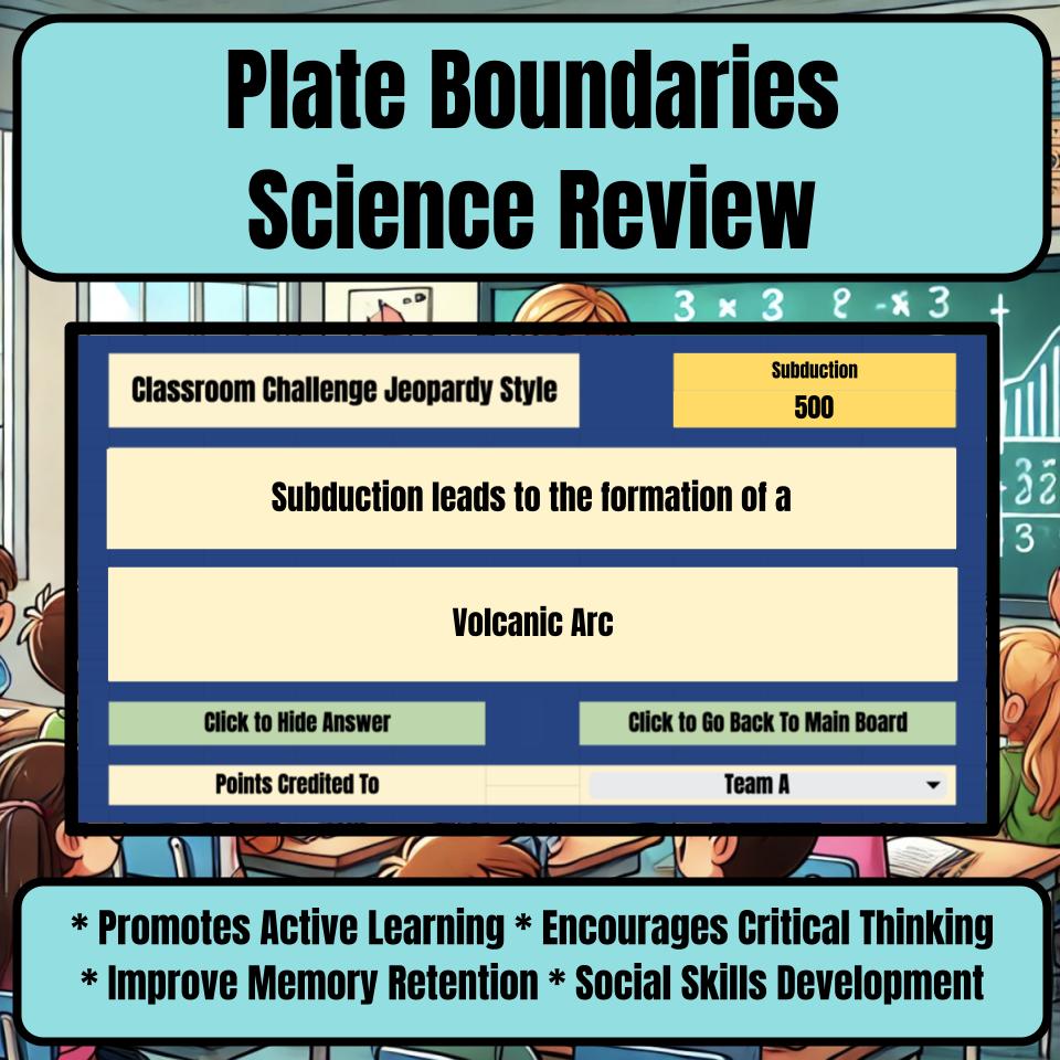 Plate Boundaries Jeopardy Science Review I0085