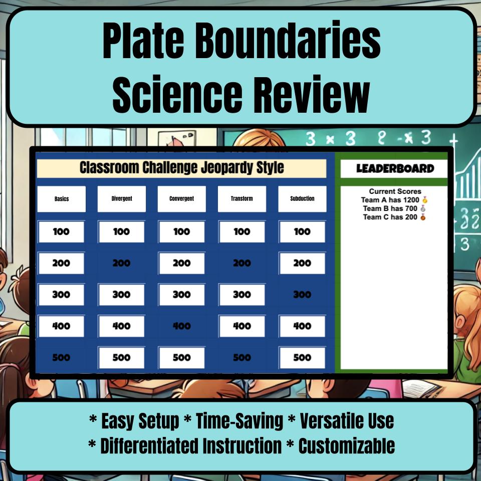 Plate Boundaries Jeopardy Science Review I0085