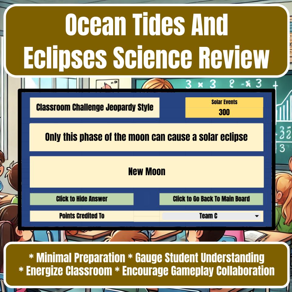 Ocean Tides And Eclipses Jeopardy Science Review I0088