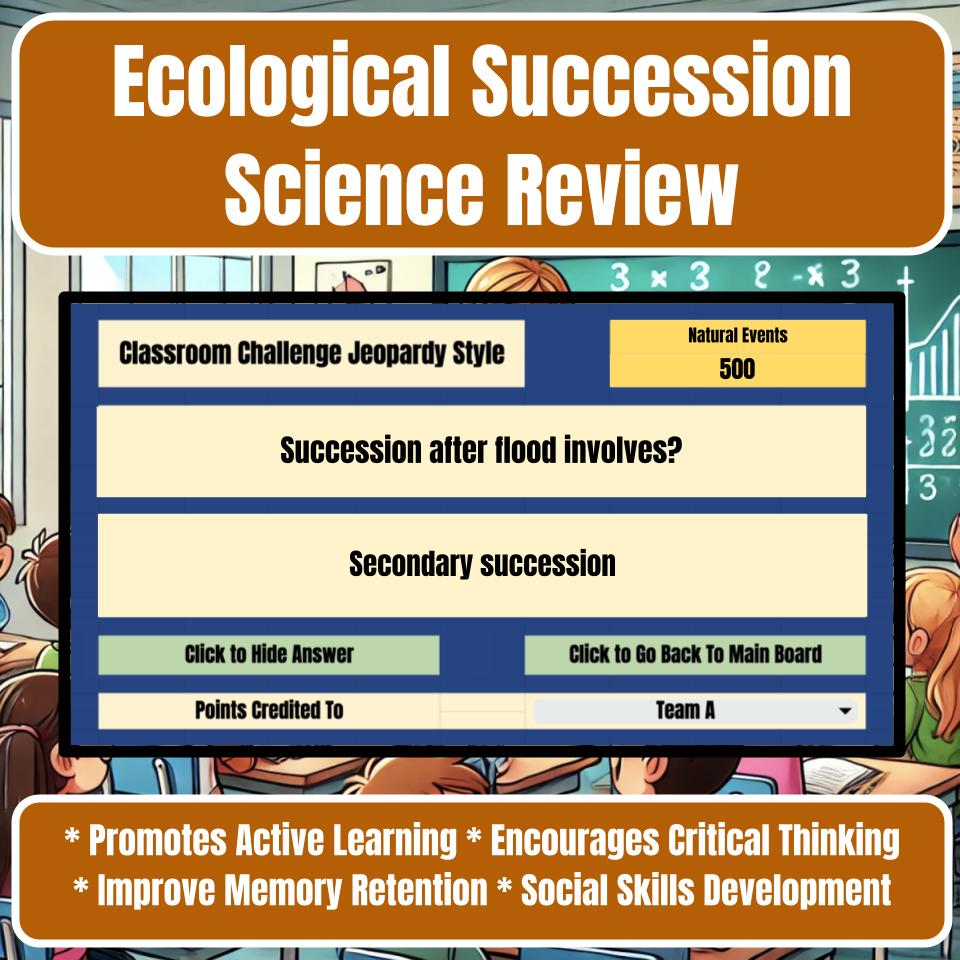 Ecological Succession Jeopardy Science Review I0089