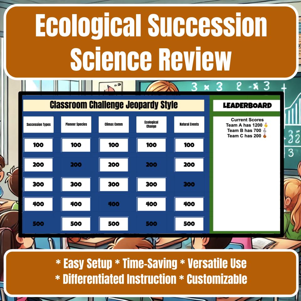 Ecological Succession Jeopardy Science Review I0089