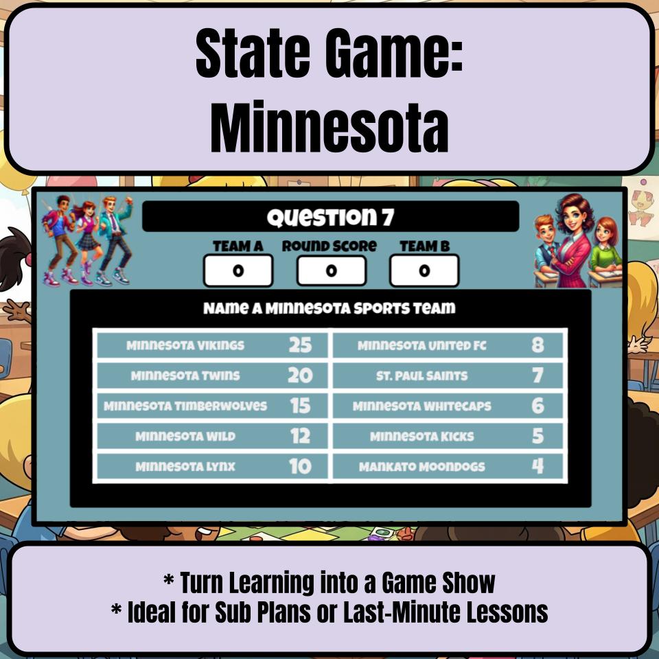 Minnesota Social Studies Family Feud Review Game CF0009