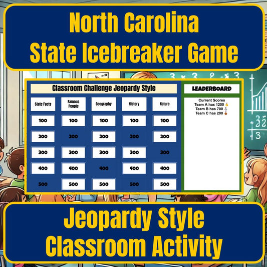 State of North Carolina Jeopardy Game I0009