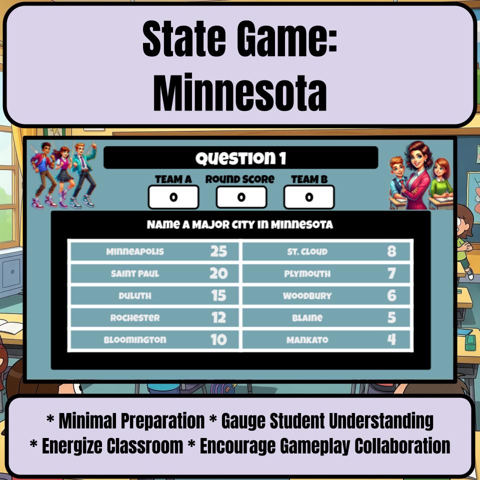 Minnesota Social Studies Family Feud Review Game CF0009