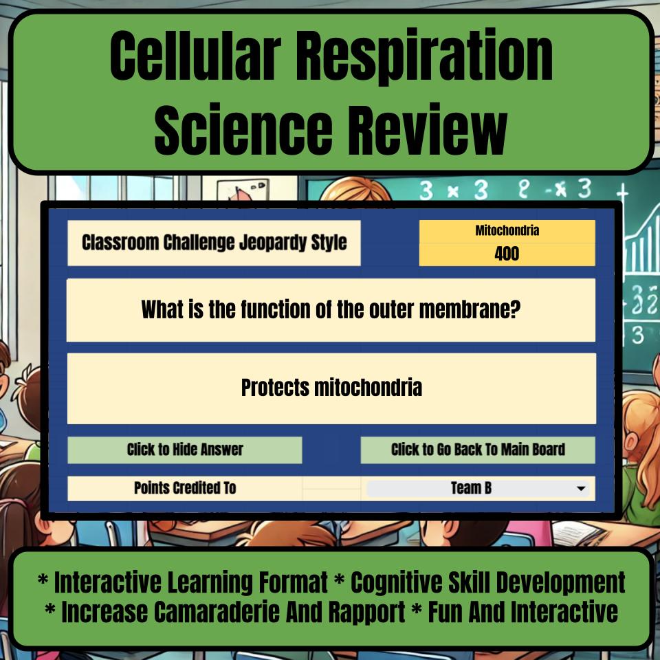 Cellular Respiration Jeopardy Science Review I0009