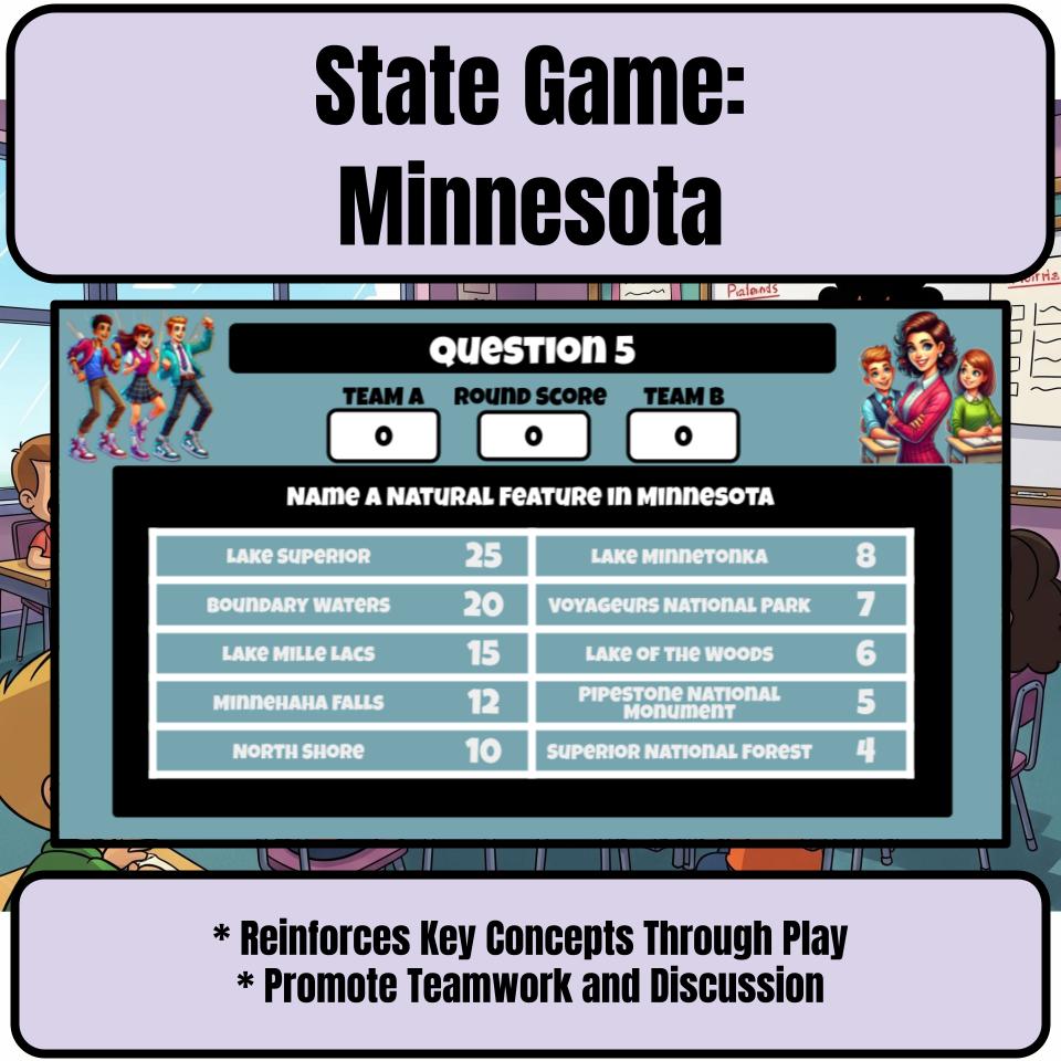 Minnesota Social Studies Family Feud Review Game CF0009