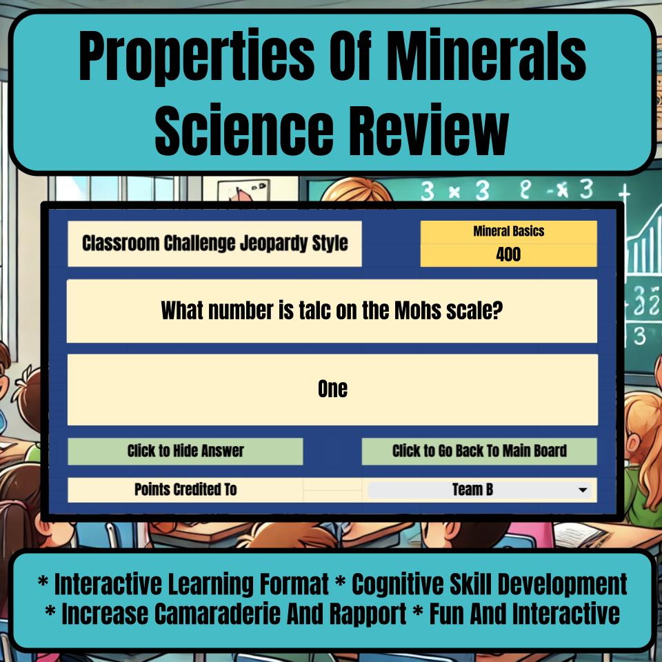 Properties Of Minerals Jeopardy Science Review I0090