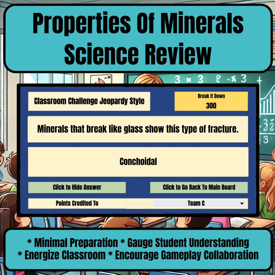 Properties Of Minerals Jeopardy Science Review I0090