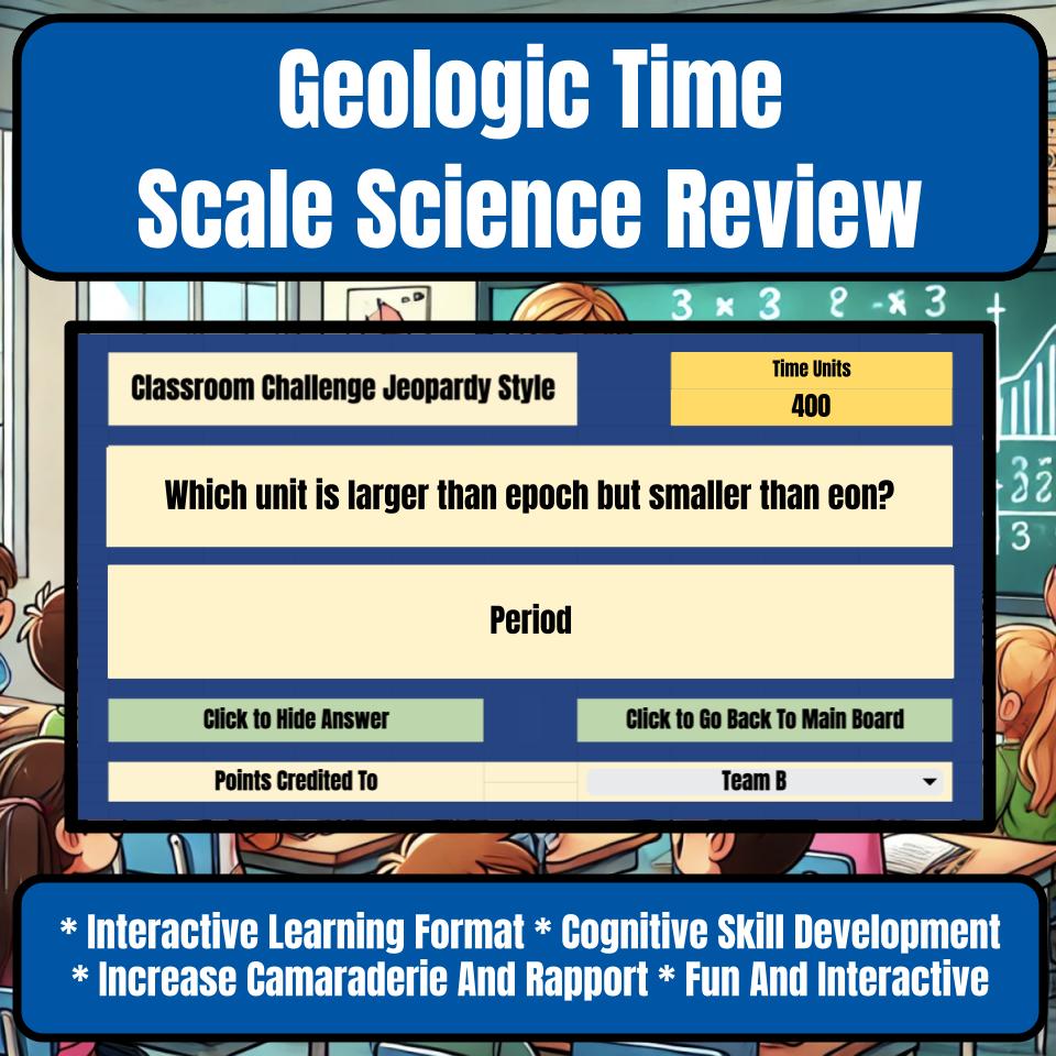 Geologic Time Scale Jeopardy Science Review I0092