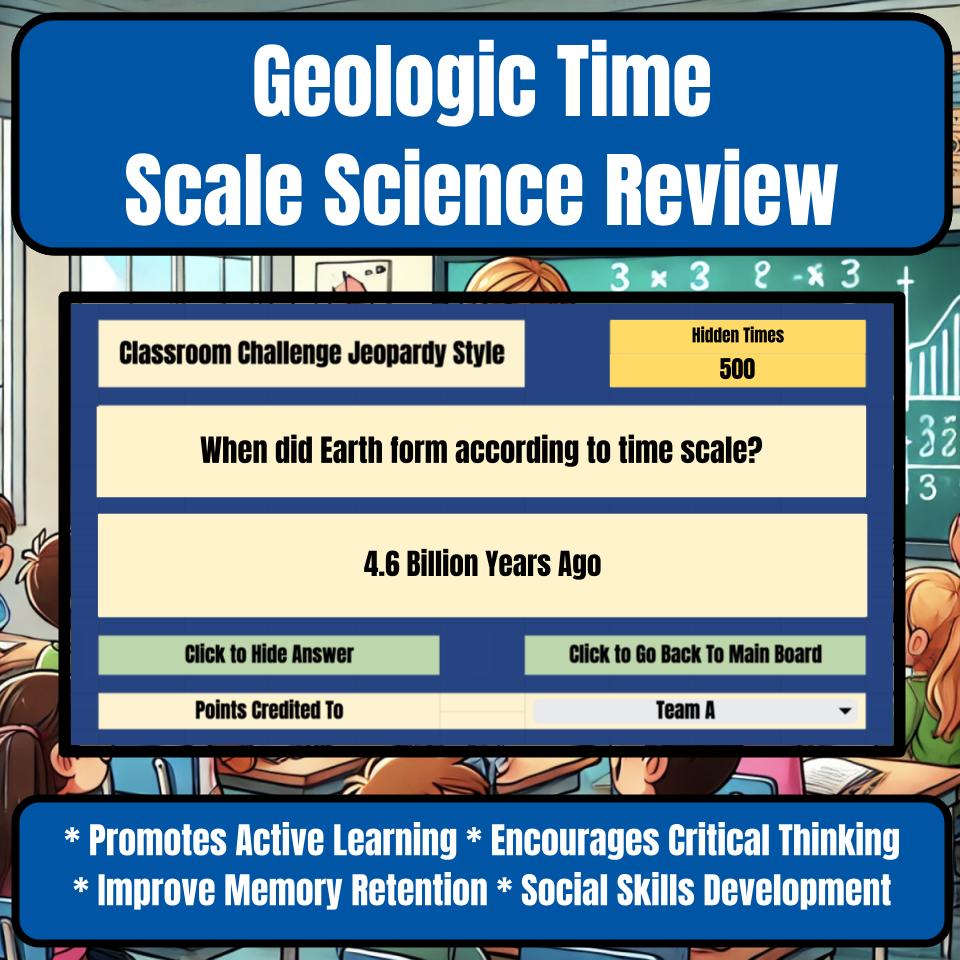 Geologic Time Scale Jeopardy Science Review I0092