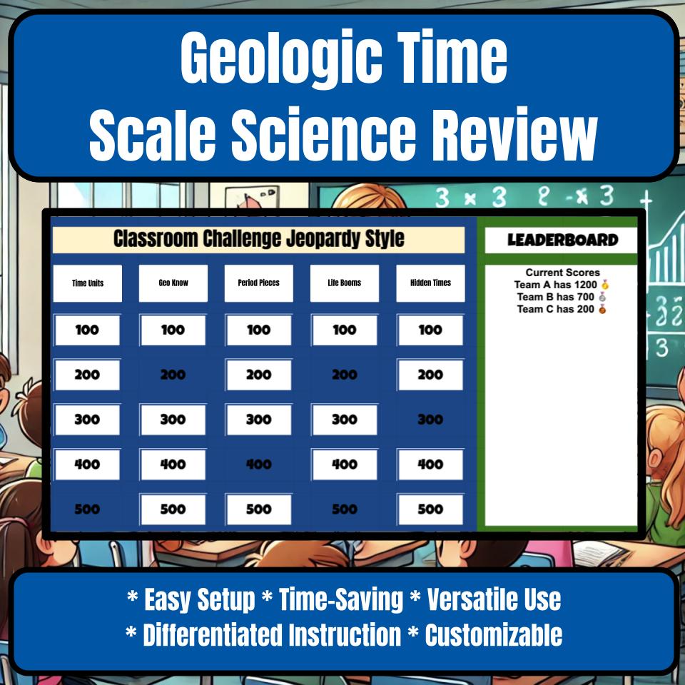 Geologic Time Scale Jeopardy Science Review I0092