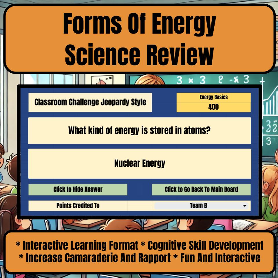 Forms Of Energy Jeopardy Science Review I0093