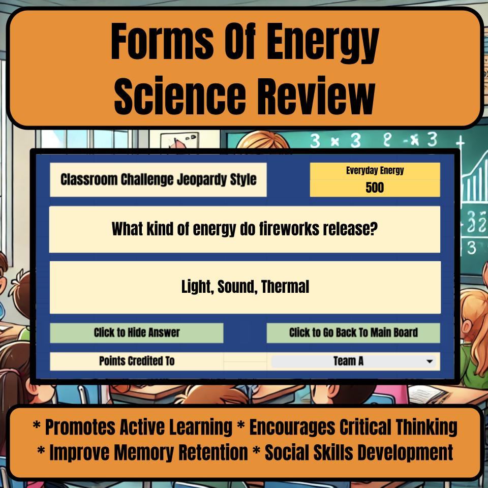 Forms Of Energy Jeopardy Science Review I0093