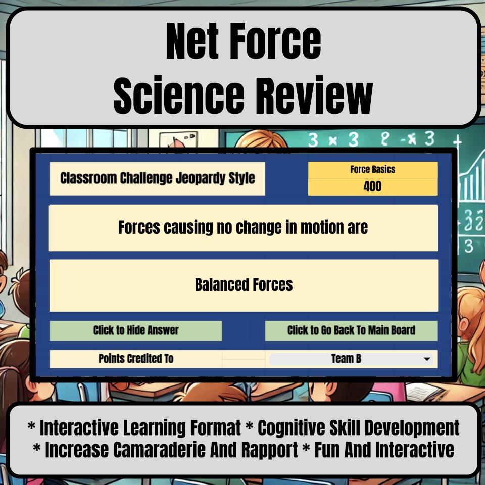 Net Force Jeopardy Science Review I0094