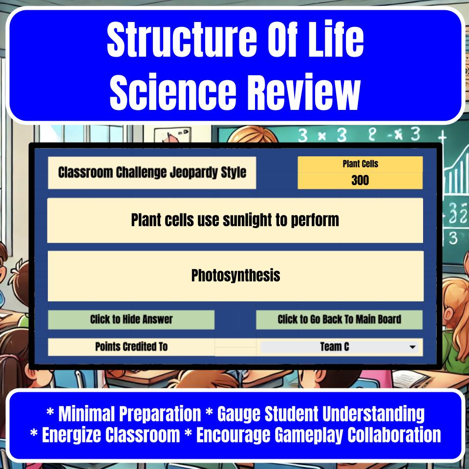 Structure Of Life Jeopardy Science Review I0095